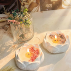 Lotus Jar Candle with Dried Flowers