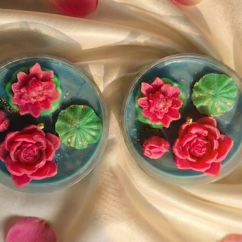 Golden Lotus Tealight Candles