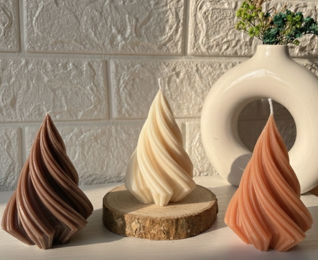 These Swirl pillar candles are available in 6 variant perfect for home decor and create wimisical vibe in your home.