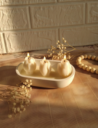 A perfect house warming gift made up of Soy and coco blend wax a perfect designer piece, that will add freshness and warmness to any house. 