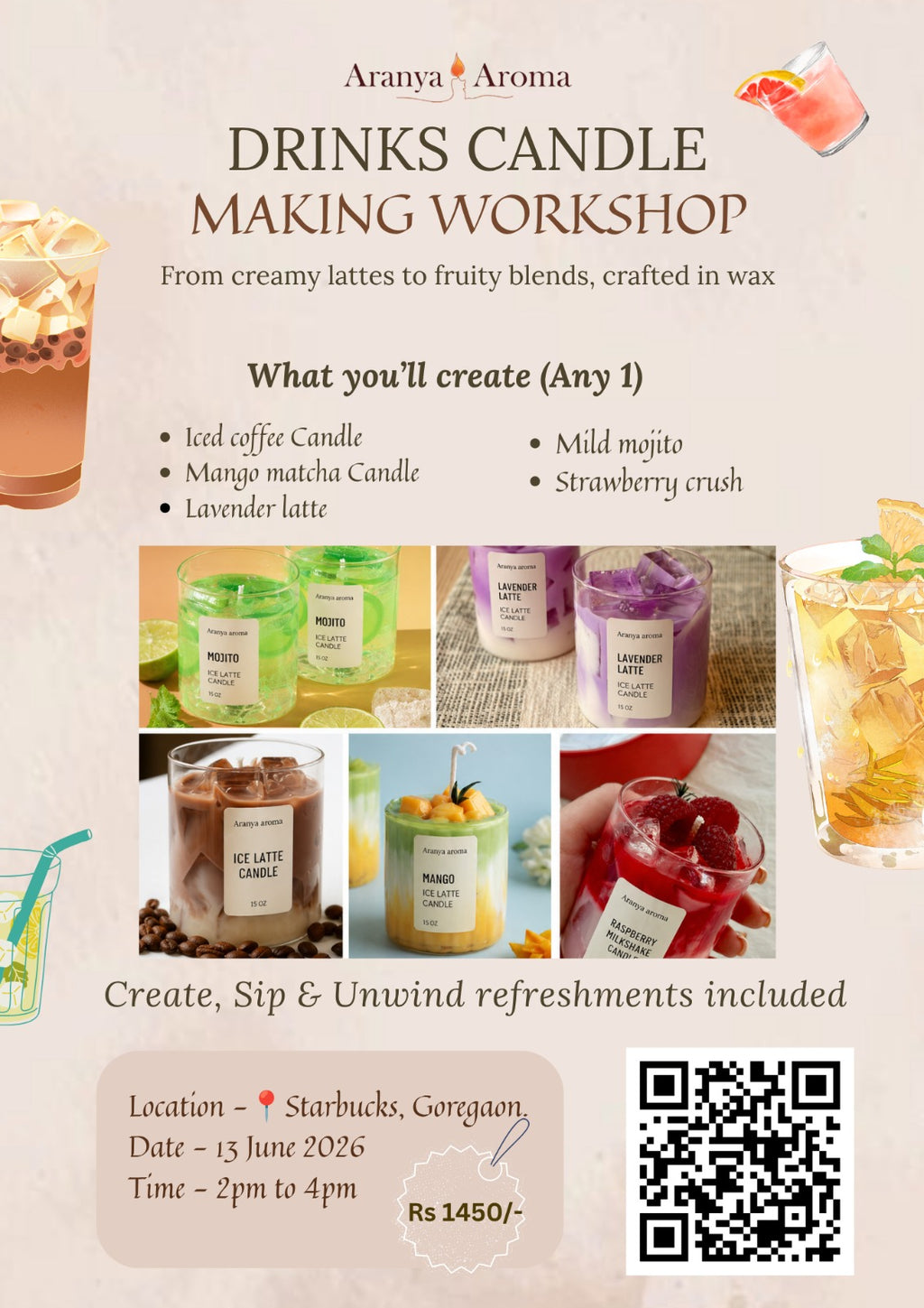 Drinks Candle Making Workshop (Goregaon, Mumbai)