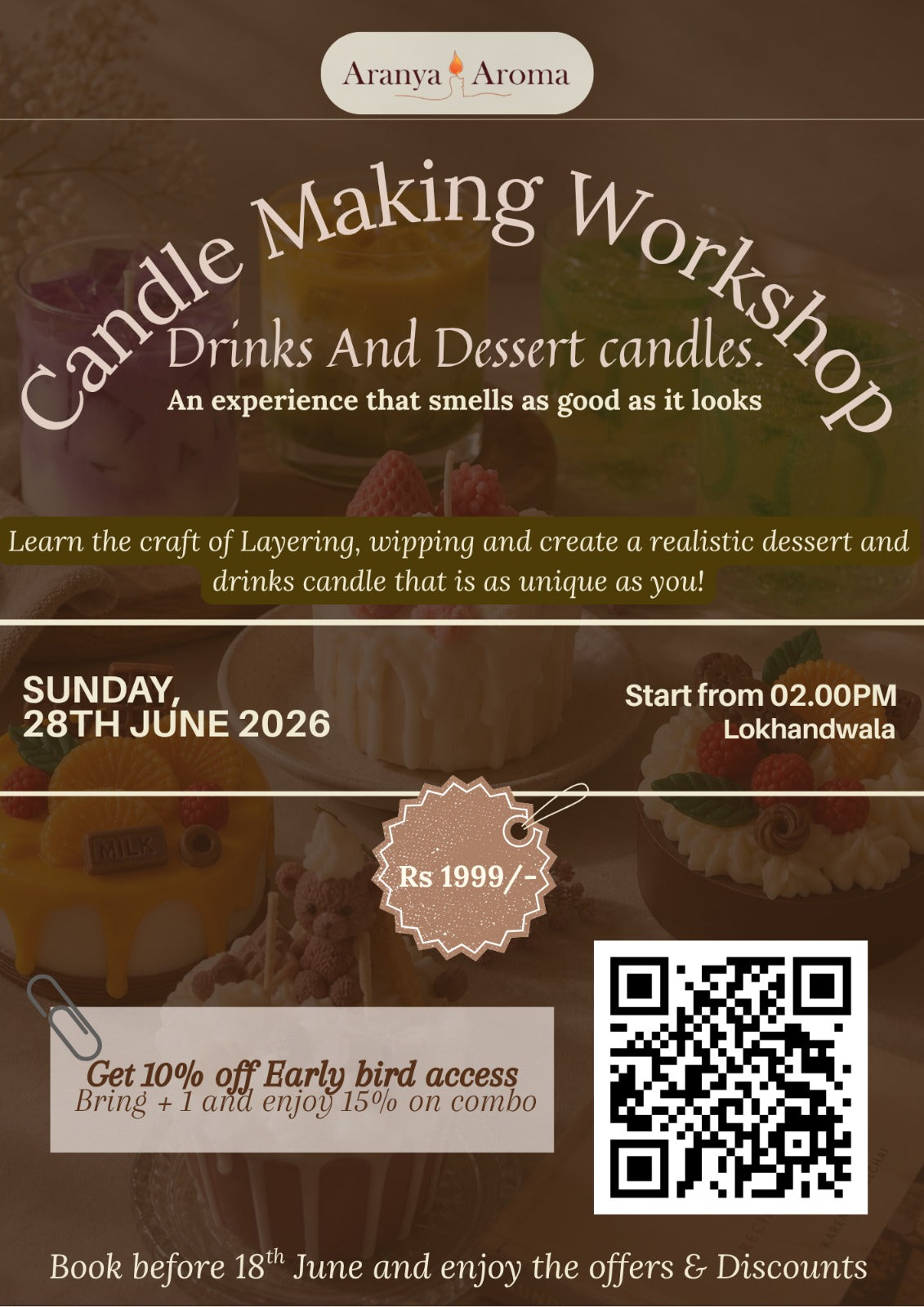 Dessert & Drinks Candle Making Workshop (Lokhandwala, Mumbai)