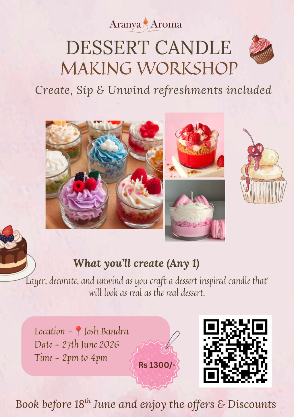 Dessert Candle Making Workshop (Bandra, Mumbai)