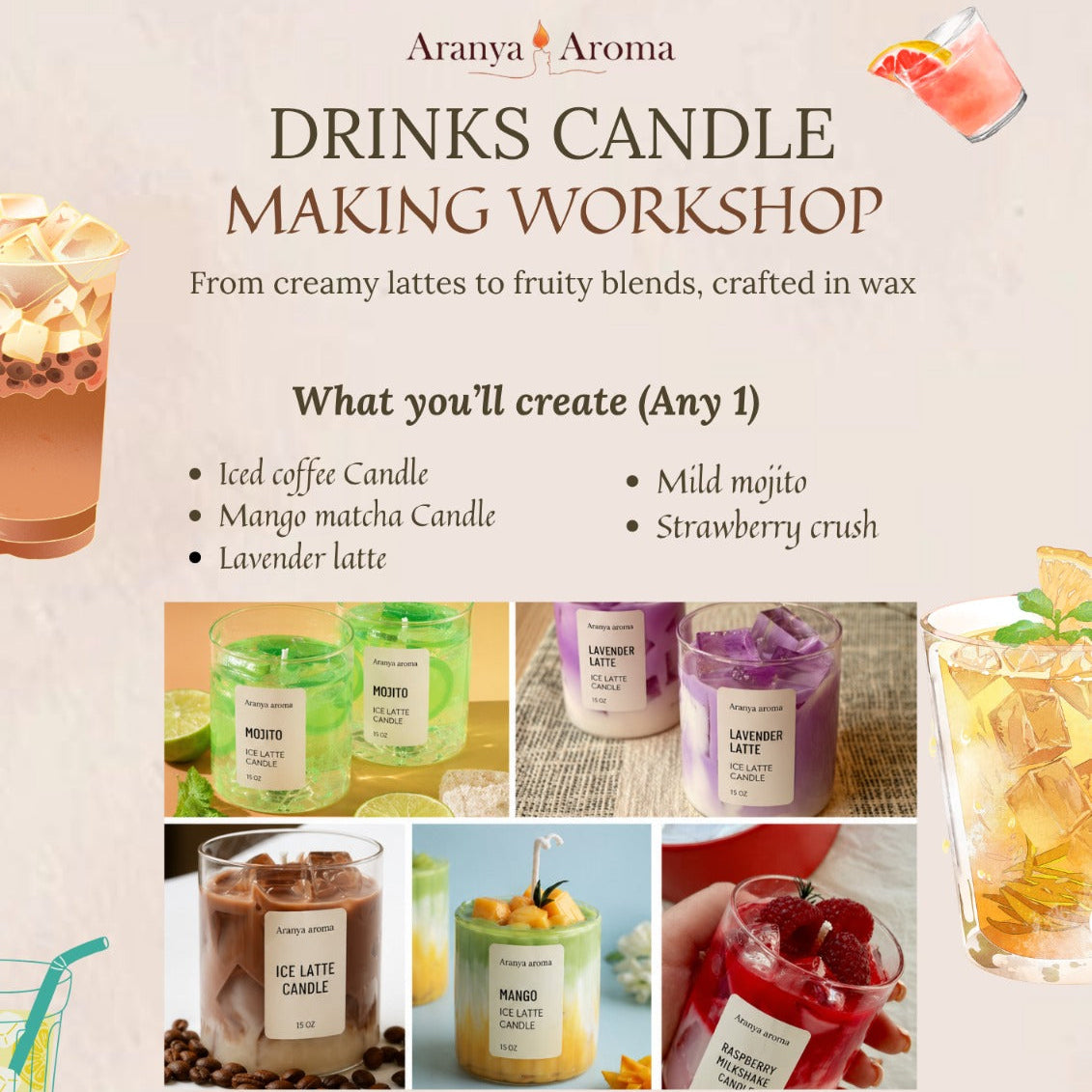 Drinks Candle Making Workshop (Goregaon, Mumbai)